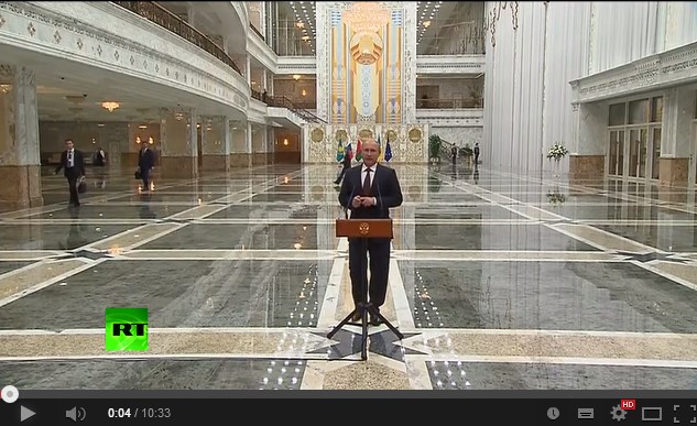 Владимир Путин о переговорах в Минске 27 08 2014