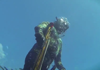 Подводная охота на море Банда