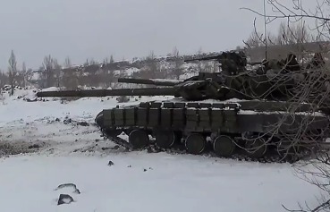 Танковые учения батальона Август в Новороссии