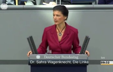 Сара Вагенкнехт вновь жжёт Меркель правдой.