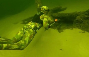 Подводная охота на Волге (Март)