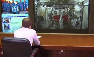 Прямая линия с космонавтами Михаилом Корниенко и Скоттом Келли