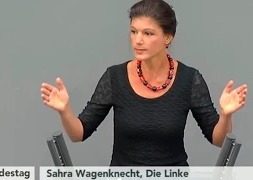 Речь Сары Вагенкнехт в бундестаге Германии