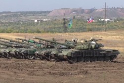 Подготовка танкового биатлона в ДНР и ЛНР