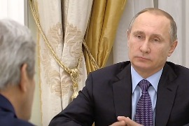 Встреча Путина и Керри в Кремле