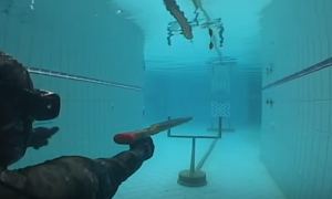Тест подводного ружья из тика 130 см