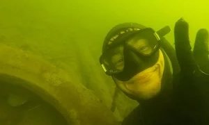 Илдар Сибгатуллин: Сомик который живет в покрышке (Подводная охота на сома)