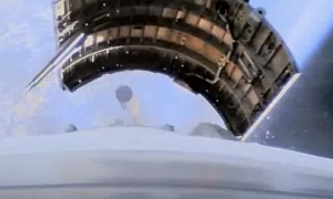 Видео с бортовых камер ракеты Союз-2.1а