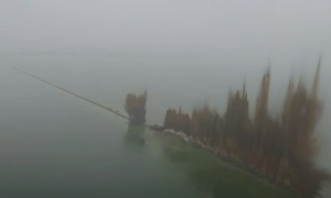Взрыв дамбы в Китае (видео)