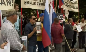 Митинг против WADA и в поддержку российских паралимпийцев прошел в Канаде.