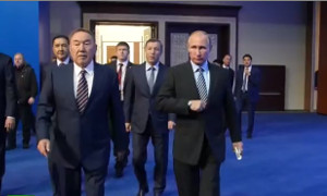 Путин и Назарбаев проводят бизнес-форум (Астана)