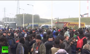 Снос лагеря беженцев в Кале