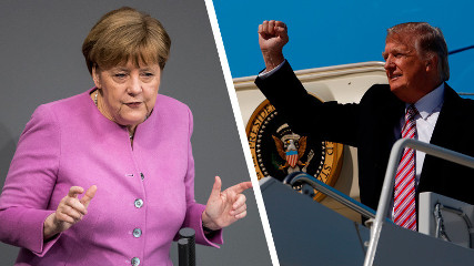Пресс-конференция Трампа и Меркель