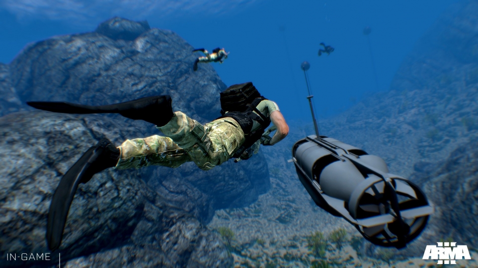 Подводный бой Arma3