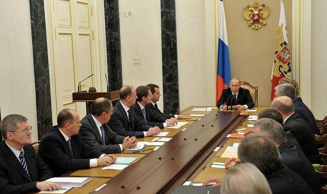 Заседании совета безопасности России