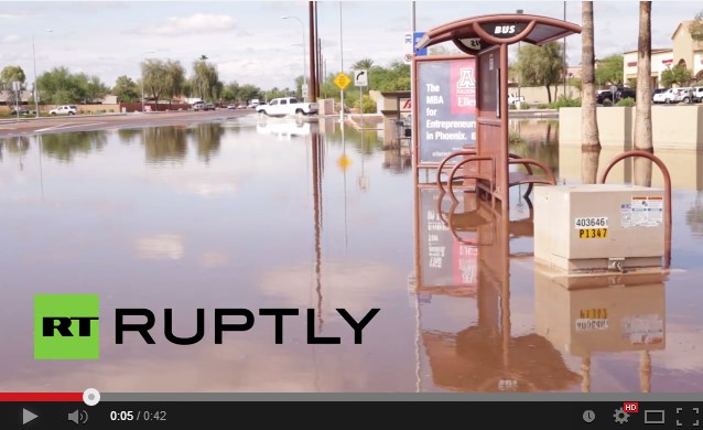 Дожди затопили столицу Аризоны