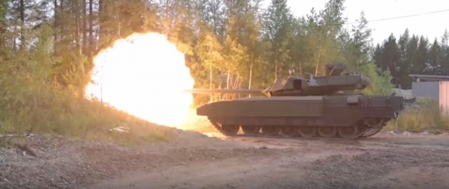Выстрел танка Армата