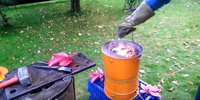 Самодельный кузнечный горн