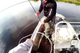 Рыбалка на озере ильмень