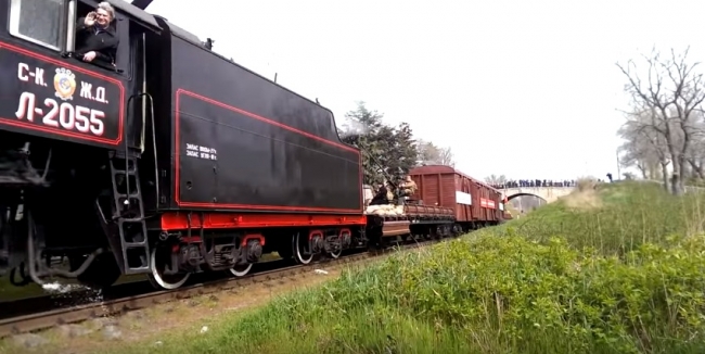 Феодосийцы встретили Поезд Победы