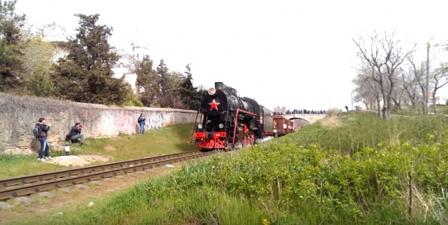 Феодосийцы встретили Поезд Победы