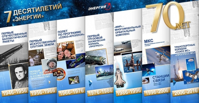 Ракетно-космическая корпорация «Энергия» имени С.П. Королёва отмечает 70 лет со дня основания.