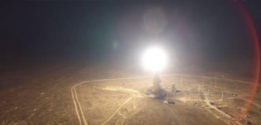 Пуск баллистической ракеты Тополь (Капустин Яр) - ВИДЕО