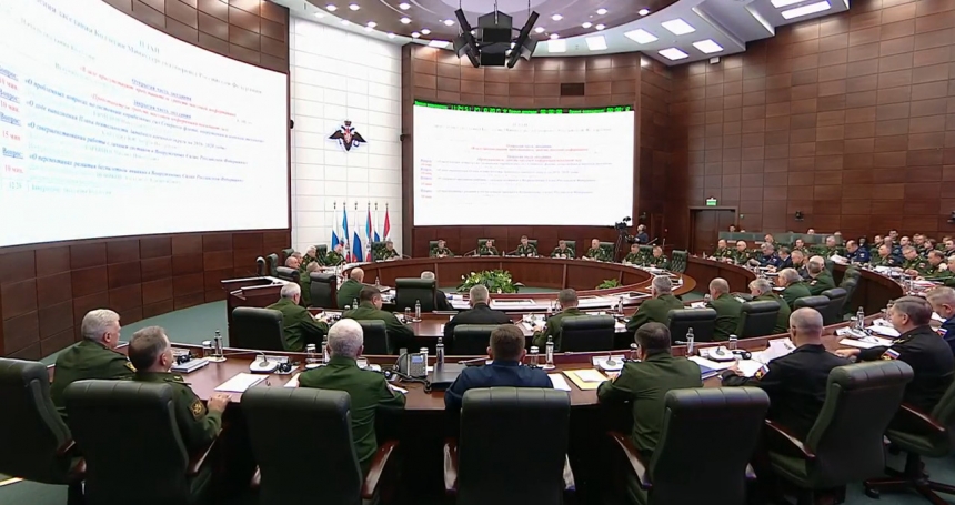27 октября в Москве под руководством Министра обороны Российской Федерации генерала армии Сергея Шойгу состоялось заседание Коллегии Минобороны России.