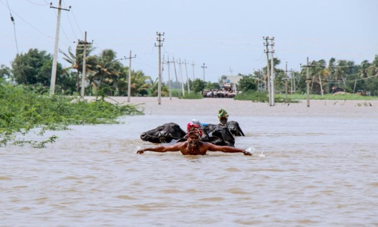 Один миллион пострадал, и 184 погибших в Индии из за наводнений