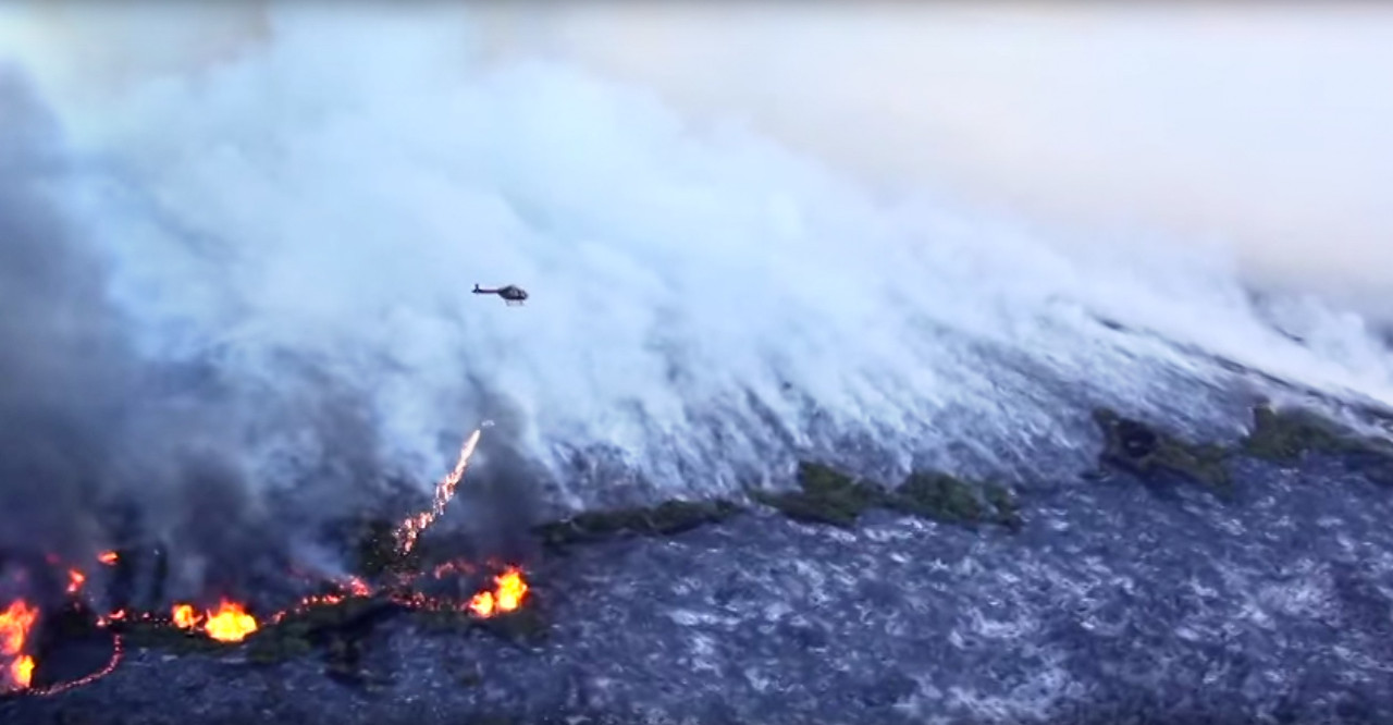 Сибирь поджигают с вертолётов
