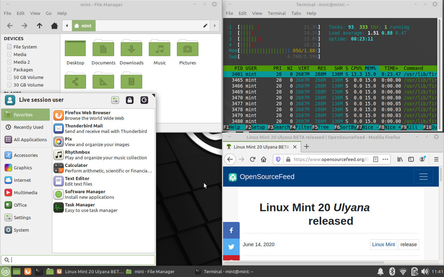 Linux Mint 20 “Ulyana” (Скачать)