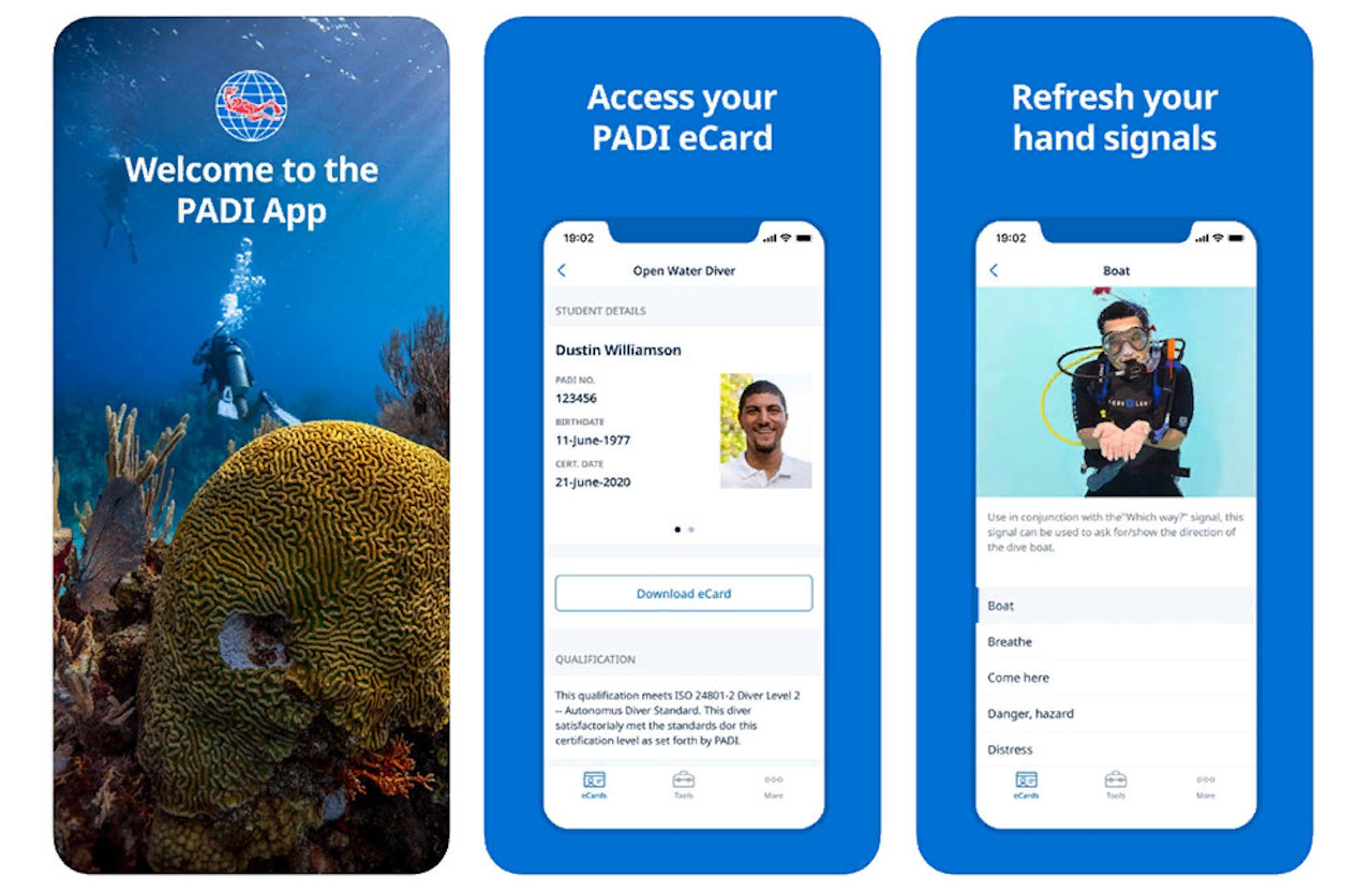 Электронные карты PADI eCard (Инструкция)