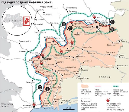Обзор карты боевых действий (ДНР / ЛНР)